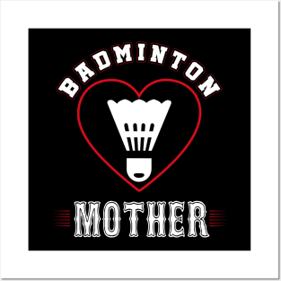 Mother Badminton Team Family Matching Gifts Funny Sports Lover Player Posters and Art